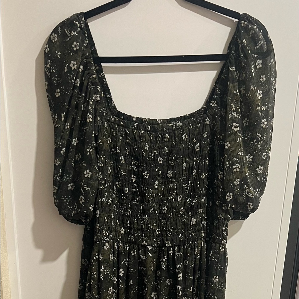 Floral Puff Sleeve Dress